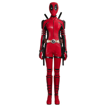 Lady Deadpool 3 Cosplay Costume 2024 Deadpool Wolverine Female Updated Halloween Outfit